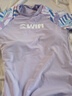 李寧（LI-NING）兒童泳衣女童分體青少年透氣溫泉游泳衣7111 藍(lán)紫色 170  曬單實(shí)拍圖