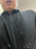 積繆（JITRMIUEY）2025素色純色光版翻領(lǐng)短袖polo衫男夏季修身有領(lǐng)商務(wù)休閑上衣半袖 黑色 XL 曬單實(shí)拍圖