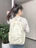柏潮日系小狗可愛雙肩包少女碎花背包百搭初中生大學(xué)生臘腸狗雙肩書包 臘腸狗(奶黃色) 曬單實(shí)拍圖