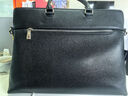 金利來(lái)男包公文包男士手提包商務(wù)電腦高檔公務(wù)出差通勤真皮2025年最新款 黑色【官方授權頭層牛皮】 大包 14英寸 曬單實(shí)拍圖