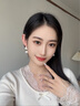 歐本赫?benheart曇絡(luò )墜光高級感珍珠耳釘通體純銀輕奢耳環(huán)耳飾女 通體純銀耳釘-曇絡(luò )墜光 香檳金 曬單實(shí)拍圖