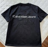 CALVIN KLEIN JEANS2025夏季CK新款潮牌時尚刺繡短袖T恤男士休閑百搭半袖圓領(lǐng)潮流 黑色 XL （建議體重100-120斤） 曬單實拍圖