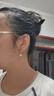 老銀匠s925銀淡水珍珠耳圈女小耳扣送女朋友養(yǎng)耳洞七夕節(jié)禮物珍珠銀耳圈 曬單實(shí)拍圖