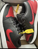 Jordan休閑鞋男子AJ1 JORDAN 1 LOW 低幫運動(dòng)鞋553558-067紅黑44 曬單實(shí)拍圖