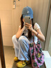 LDBE貓咪印花正肩短袖t恤女夏季2025新款修身顯瘦辣妹設(shè)計(jì)感白色上衣 白色 M 【90-110斤】 曬單實(shí)拍圖