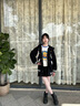 愛 西娜女大童外套春秋款2025新款洋氣兒童棒球服春裝女孩運(yùn)動(dòng)初中生連帽 黑色 175 cm 曬單實(shí)拍圖