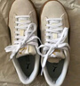 彪馬（PUMA）【厚底鞋】增高小白鞋松糕鞋女子休閑板鞋PLATFORM391942 純白色-黑色-金色-01 38 曬單實拍圖