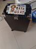 狄斯頓保羅  鋁框行李箱男女新款拉桿箱萬向輪拉桿箱大容量旅行箱登機(jī)密碼箱 商務(wù)黑-加厚合金框【箱體可坐人】 26英寸 曬單實(shí)拍圖
