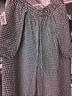 無印良品（MUJI）女式 泡泡紗 輕便七分褲褲子女款25年秋季新品寬松闊腿褲BE1Z8A5A 黑色格紋 M (160/66A) 曬單實拍圖