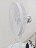 美菱（MeiLing）電風扇 家用臺扇學生宿舍 臺式小風扇大風力定時搖頭電風扇 14英寸白色升級搖頭款（搖頭送風） 曬單實拍圖