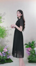MeetMetro瑪依爾黑色雪紡連衣裙女2025夏季新款飄帶領(lǐng)輕熟風(fēng)裙子 黑色【現(xiàn)貨閃電發(fā)】 S 曬單實(shí)拍圖