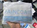 七海秋一次性雨衣加厚便攜式卡片雨衣長款防暴雨成人款外穿雨披5件白色 曬單實拍圖
