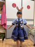 泰利奇兔子警官卡通cos服朱迪漫展連衣裙套裝二次元洛麗塔學(xué)生角色扮演 短袖十件套（不包含帽子） XS 曬單實(shí)拍圖