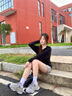 CAMILA KSENIA老爹鞋女2025新款夏季休閑跑步鞋百搭厚底港風(fēng)增高網(wǎng)面透氣運(yùn)動鞋 灰藍(lán)色 38 曬單實拍圖