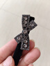 皇家密碼簡約蝴蝶結(jié)水鉆鴨嘴夾黑色絲絨劉海夾前額碎發(fā)夾側(cè)邊夾發(fā)卡發(fā)飾 曬單實(shí)拍圖