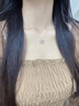 炙真銀樓S925純銀山茶花平安扣項鏈女款新中式國風(fēng)玉髓吊墜生日禮物送女生 山茶花平安扣項鏈 曬單實拍圖