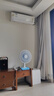 美的（Midea）臺式電風扇七葉柔風輕音臥室宿舍廣角遠距交流定頻臺扇辦公室桌面節(jié)能省電搖頭小型電扇 FGAU40D 曬單實拍圖