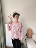恒源祥洋氣媽媽春裝2025新款上衣假兩件針織小衫中老年女假開(kāi)衫薄毛衣 粉色 M 建議85-100斤 曬單實(shí)拍圖