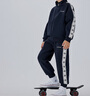 Converse 匡威童裝男女童開(kāi)襟衛(wèi)衣+長(zhǎng)褲2件套2025春季新款保暖兒童套裝 藏青藍(lán) 130 /64 【建議身高116-122cm】 曬單實(shí)拍圖