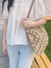 星昔草編包女2024新款夏季度假沙灘包編織托特包大容量通勤單肩腋下包 純色款 曬單實拍圖
