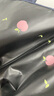 天堂 防紫外線陽傘三折 遮陽傘黑膠防曬傘蜜桃圖案晴雨傘 藏青 曬單實(shí)拍圖