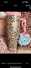 野獸派家居（tbh）三麗鷗Hello Kitty巨無霸保溫杯吸管隨行杯不銹鋼保冷水杯禮物 巨無霸保溫杯 經(jīng)典豹紋 1200ml (含mini收納包掛件) 曬單實(shí)拍圖