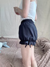 亦纖2025年新款jk安全褲防走光南瓜褲女夏季薄款冰絲保險(xiǎn)燈籠底褲短褲 黑色防走光燈籠褲 L 建議120-140斤穿 曬單實(shí)拍圖