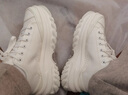 斐樂(lè)（FILA）女鞋帆布鞋LAVA胖胖底厚高底增鞋板鞋帆布鞋休閑鞋 奶白-GD 36 曬單實(shí)拍圖