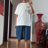 海媽家男童牛仔短褲2025年新款夏裝兒童薄款中褲夏季五分褲中大童牛仔褲 曬單實(shí)拍圖