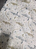 nest designs新生兒包巾四層大方巾襁褓紗布抱毯被子蓋毯浴巾120*120 鯨魚漫漫 曬單實拍圖