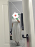 惟友大碼連衣裙胖妹妹夏裝大碼女裝胖mm中式改良版國風提花裙 奶油杏長款 2XL 【尺碼偏大】 建議150-170斤 曬單實拍圖