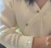 尚都比拉國風(fēng)新中式套裝女裝高級感優(yōu)雅V領(lǐng)上衣+改良馬面裙兩件套 白綠 L 曬單實(shí)拍圖