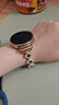 watchbond適用華為手表gt4/GT5表帶watch5女款41mm施華洛gt3新款watch gt4閃鉆金屬gt5pro/42女士18mm四葉草 【施華洛】四葉草-鏈式小橢圓-淺金+香檳金接頭  曬單實拍圖