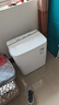 奧克斯（AUX）洗+脫5.0公斤家用小型宿舍單身迷你雙桶缸半自動洗脫一體洗衣機HB30P56-98 白色 曬單實拍圖