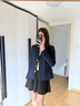 TOMMY HILFIGER25新款秋冬女裝商務休閑學院徽章刺繡翻領修身西裝外套46660 藏青色C1G XS 32 曬單實拍圖