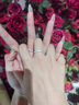 BOEAY流沙情侶對(duì)戒999純銀戒指戒指男士純銀戒指女款男生鐘久久結(jié)求婚 【免費(fèi)刻字】流沙情侶戒指一對(duì) 曬單實(shí)拍圖