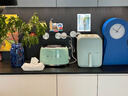 SMEG/斯麥格復古烤面包片機吐司多士爐三明治早餐機多功能家用6檔烘焙TSF01官方旗艦店七夕情人節(jié)禮物 淡綠色（兩片式） 曬單實拍圖