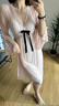 GUYN輕奢2025新蕾絲睡衣女春夏季網(wǎng)紗帶胸墊遮胸長(zhǎng)款 豆沙色短袖款 M 均碼 曬單實(shí)拍圖