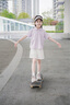 FUN ACTIVE女童短裙半身裙子夏季運(yùn)動(dòng)兒童百褶裙速干網(wǎng)球裙 輕云白 150cm 曬單實(shí)拍圖