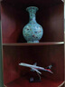 景德鎮(zhèn)陶瓷器花瓶藍地飛鶴瓷器客廳裝飾品擺件酒柜博古架古典 直徑28cm口徑15cm1尊 曬單實拍圖