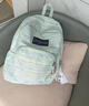 JANSPORT杰斯伯書(shū)包輕便雙肩包男女款旅行包簡(jiǎn)約背包電腦包登山包學(xué)生校園 薄荷糖(單側帶無(wú)隔層) 曬單實(shí)拍圖