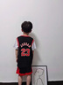 挽力奇兒童籃球服短袖套裝男孩女童球衣幼兒園小學(xué)生訓(xùn)練服班賽隊(duì)服夏季 公牛23號(hào)紅色 120碼 曬單實(shí)拍圖