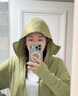 蕉下（beneunder）全防護防曬衣女款外套遮陽(yáng)收腰修身顯瘦防曬服25新款AL823 漫野綠 L 曬單實(shí)拍圖