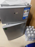 奧克斯小冰箱家用小型迷你冷藏冷凍兩用出租房宿舍用節(jié)能省電寢室辦公室電冰箱 【熱賣款 升級(jí)凈化去味】22A126DW銀 曬單實(shí)拍圖
