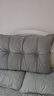 南極人床頭靠墊軟包沙發(fā)腰靠枕護背腰枕可拆洗靠背輕奢純色組合兩用靠背 純色雪尼絨-納多灰 單獨90*60*18cm 曬單實(shí)拍圖