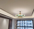 琺瑯彩客廳吊燈新中式全銅中國風(fēng)餐廳燈具高檔大氣設(shè)計感臥室主燈 10頭吊燈+優(yōu)質(zhì)銅材 曬單實(shí)拍圖