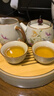 原和虞美人功夫茶具套裝中式汝瓷提梁泡茶壺陶瓷干泡茶盤(pán)輕奢高檔 曬單實(shí)拍圖