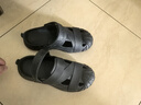 特步（XTEP）運(yùn)動(dòng)拖鞋男洞洞鞋男夏季涼拖鞋外穿厚底涼鞋男 A043 正黑色 42-43 曬單實(shí)拍圖