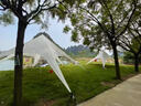 MPPMCK六角云頂天幕帳篷戶外露營(yíng)野餐團(tuán)建防雨防曬營(yíng)地超大野營(yíng)遮陽(yáng)天幕 白色單峰小號(hào)6*6*3米210D牛津布 曬單實(shí)拍圖