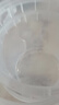 京東物流 食品級(jí)手提密封塑料桶包裝桶釣魚桶抓魚桶水果冰粉桶擺攤桶龍蝦打包盒300ml-5L 1L-透明色（2個(gè)裝）滿口容量950ML 曬單實(shí)拍圖